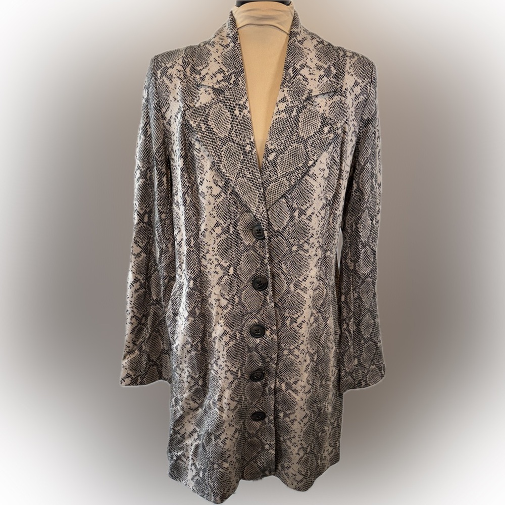 CAbi King Cobra Snakeskin Coat